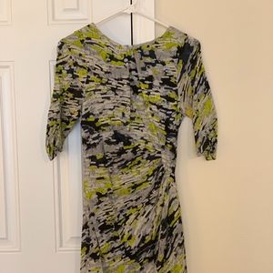Whistles Artsy Print Mid-Length Dress